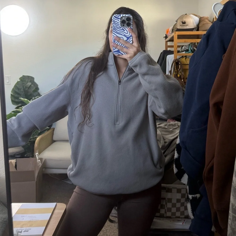 Lululemon Oversized-Fit Fleece Half Zip Size medium